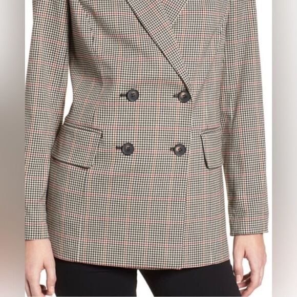 BOYFRIEND BLAZER JACKET DOUBLE BREASTED - TROUVE - SZ. M - Picture 4 of 9